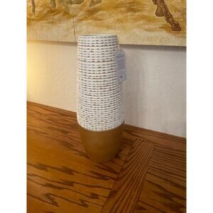 Handcrafted tall vase made in Thailand